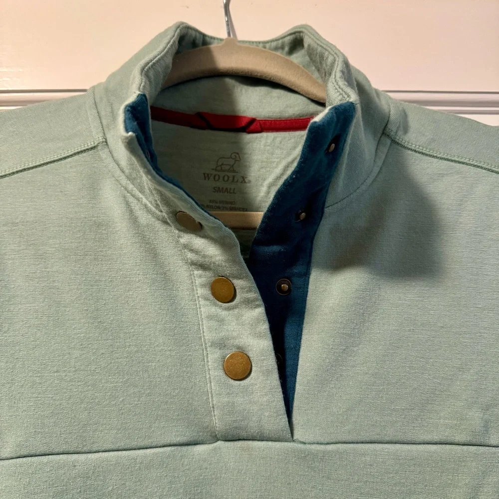 WOOLX Charlie Pullover in Mint Green - Picture 4 of 6